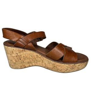 Kork-Ease Myrna Brown Wedge Sandal 9